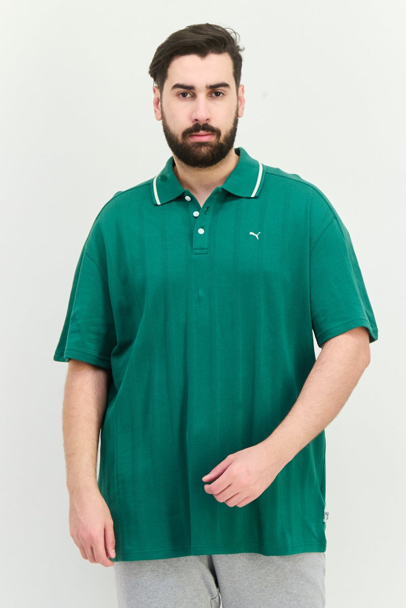 PUMA Puma x Select Men Sportswear Fit Short Sleeves Outdoor Polo Shirt, Green  - Image 1