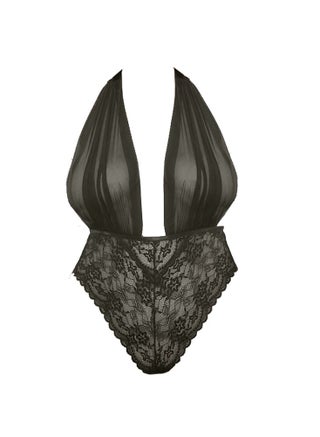 Womens Small Size Lace Lingerie Deep V Halter Neck One Piece Bodysuit Teddy Backless Nightwear Sleepwear Black /W405 - pzsku/Z042B469A2EA7643310C8Z/45/_/1724155952/944a0289-e471-490e-95c8-93a89137037b