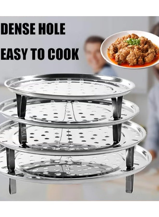 EETU 6 PCS Stainless Steamer Rack,Pressure Cooker Canner Rack  Cooling Rack with Detachable Legs,Round Pot Steaming Tray for Baking Cooking Steaming(7 7.5 8.5 9.25 10in with Anti-scald Clip) - Image 5