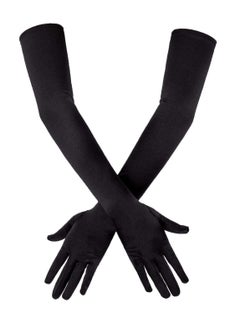 Satin Opera Gloves, Formal Bridal Banquet Party Wedding Opera Mitten