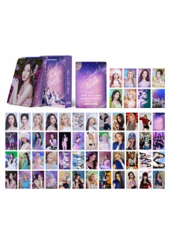 زد Integrated small card KPOP Korean Wave photo card 55 boxed DIY collection IVE aid small monster BM purple -Stuck 