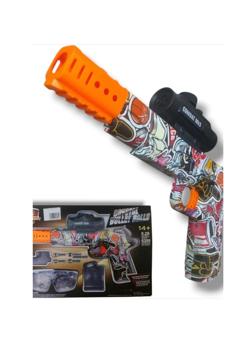 Combat MK3 Crystal Bullet Ball Toy Gun, Graffiti Design