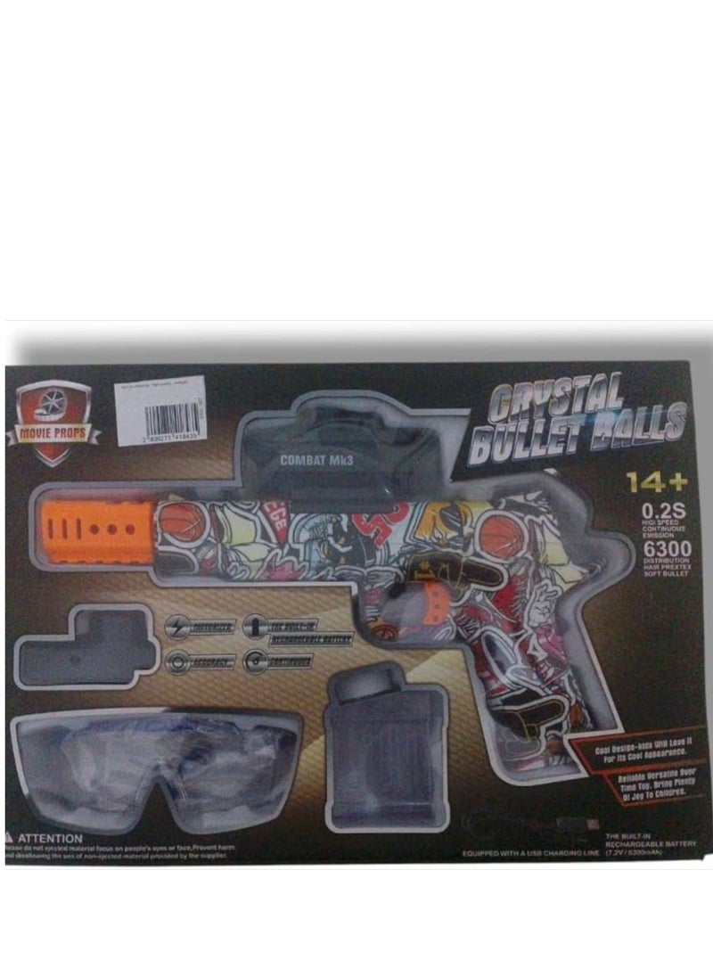 Combat MK3 Crystal Bullet Ball Toy Gun, Graffiti Design