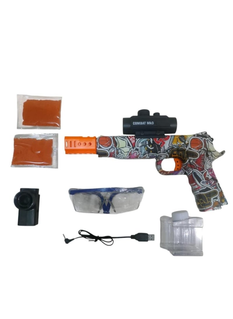Combat MK3 Crystal Bullet Ball Toy Gun, Graffiti Design