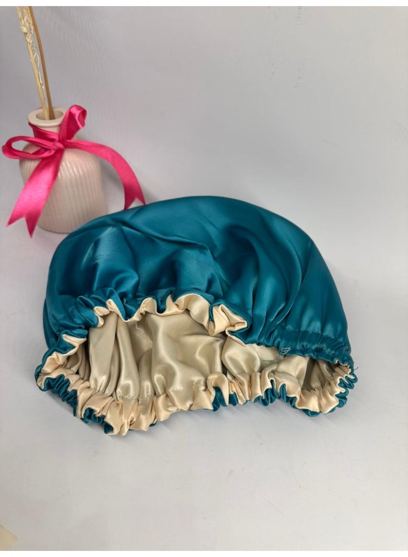 maya accessories Curly Hair Satin Bonnet two Layer may vary colors - Image 3