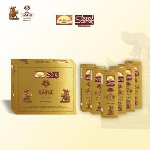 Parimal Pure Sandal (Gandha) Dhoop/Dhup Sticks (78–88) (270g) | 60–70 Min Burn | Sandal dhup batti | Bamboo-Less Incense | Each Pack 45G |Rich, Long-Lasting Fragrance| Dhoop Holder Inside | Pack of 6 - Image 3