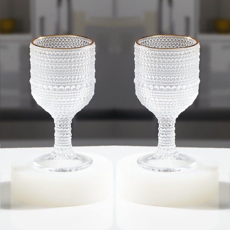SASASA Crystal Glassware Wine Glass for Drinking Sparkling White Wine Red Wines Champagne Cocktails Transparent Set of 2 50ml 11645 - Image 2