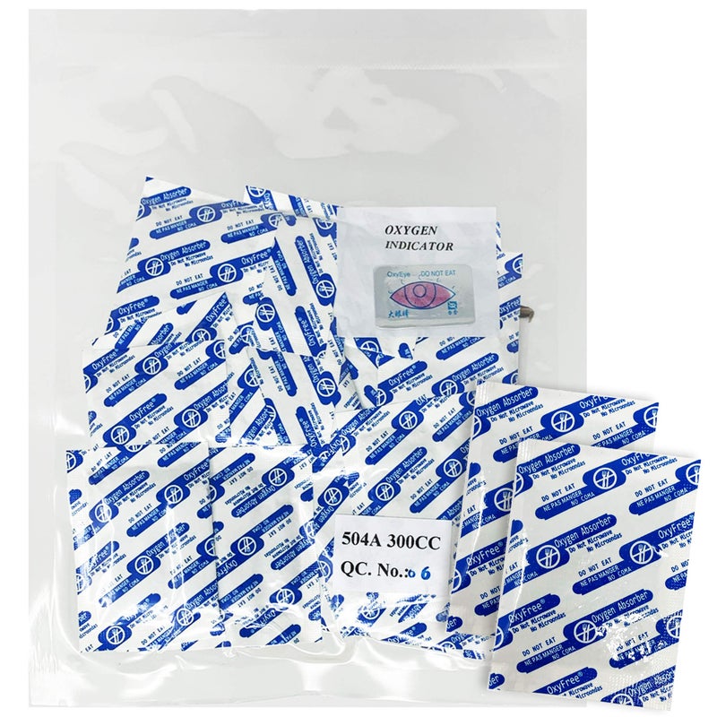 ماصات الأكسجين 300 مل لحقائب مايلار أو أكياس الختم الفراغي لتخزين الطعام كمية 20