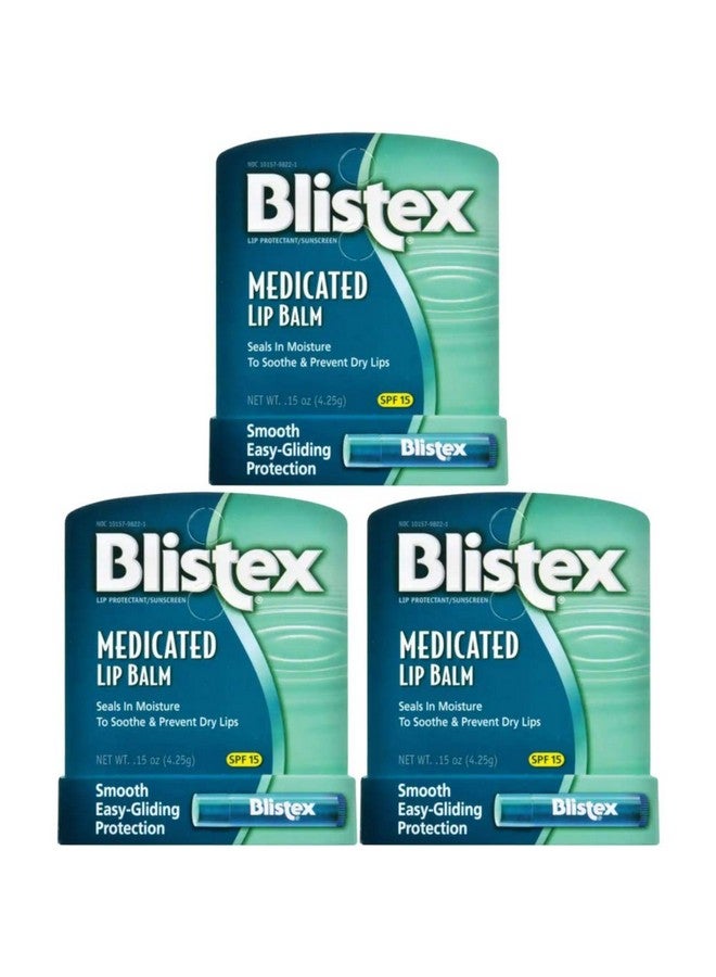 Blistex Medicated Lip Balm, Spf 15.15 Oz - Buy Packs And Save (Pack Of 3) - Image 2