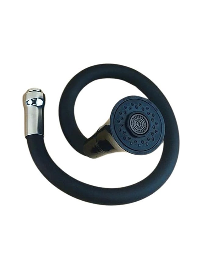 Flexible Mixer Bridge, Fixed Faucet Extension Connector (Bridge, Black)