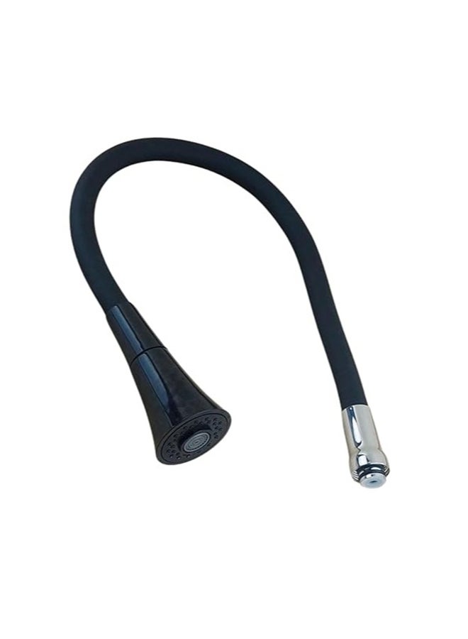 Flexible Mixer Bridge, Fixed Faucet Extension Connector (Bridge, Black)
