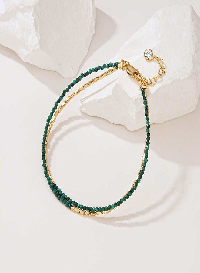 Fettero Charm Bracelet for Women Trendy - Dainty Gold Bracelet Stack Cute Beads Bracelet 14K Gold Plated Layered Boho Bracelets Jewelry - Image 5