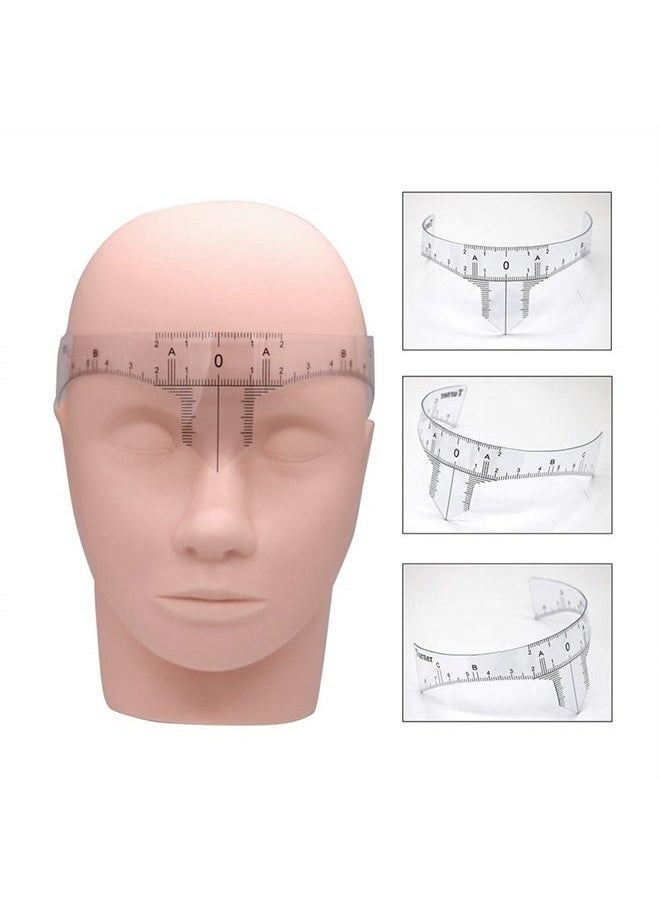 lasenersm 6 Pieces Tattoo Ruler Eyebrow Ruler Nose Positioning Eyebrow Grooming Ruler Reusable Eyebrow Stencil Makeup Microblading Measure  - Image 3