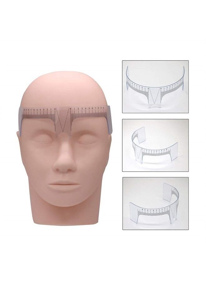 lasenersm 6 Pieces Tattoo Ruler Eyebrow Ruler Nose Positioning Eyebrow Grooming Ruler Reusable Eyebrow Stencil Makeup Microblading Measure  - Image 4
