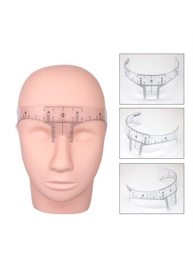 lasenersm 6 Pieces Tattoo Ruler Eyebrow Ruler Nose Positioning Eyebrow Grooming Ruler Reusable Eyebrow Stencil Makeup Microblading Measure  - Image 5