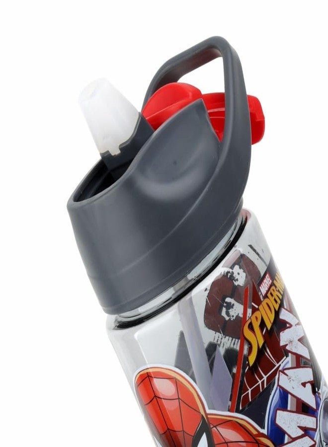 SKi Homeware SKI GLIDE Sipper Water Bottle 800 ML, for School, Sports, Trek, Travel | Teens and Kids | 800 ML, Leakproof, Light Weight, Pop-up Sipper with Handle| Character Merchandise | Spiderman - Image 4