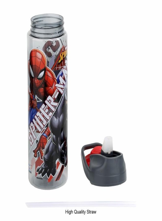 SKi Homeware SKI GLIDE Sipper Water Bottle 800 ML, for School, Sports, Trek, Travel | Teens and Kids | 800 ML, Leakproof, Light Weight, Pop-up Sipper with Handle| Character Merchandise | Spiderman - Image 3