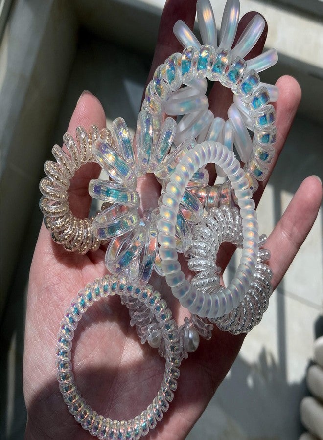 إيفر جوي ربطات شعر مرنة مقاومة للماء من إيفرجوي، بألوان ثلاثية الأبعاد، مناسبة للشعر الكثيف والخفيف، 8 قطع، بأحجام وأنماط مختلفة. - Image 2