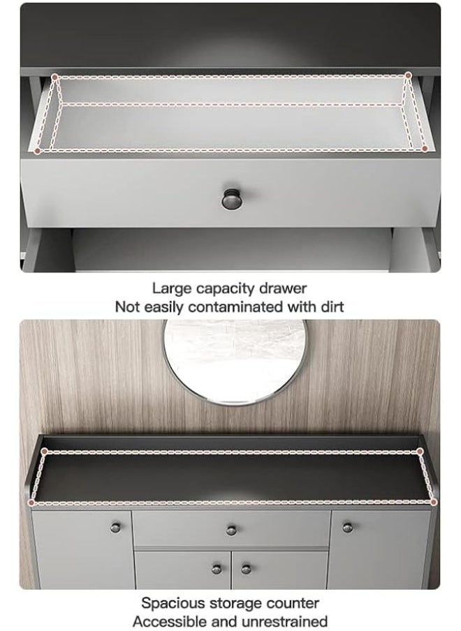 Generic Sharpdo Shoe Cabinet, Modern Storage Shoe Rack, Simple Storage Cabinet with 4 doors, 1 drawer and 9 Tier, for Living room, Entryway, Hallway, Foyer 119 * 30 * x 84 * cm  - Image 3