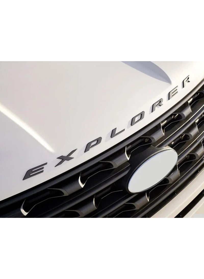 SOLDOUT 3D Chrome Logo Car Sticker EXPLORER Emblem Body Badge Bonnet Decal Auto Accessories Compatible with Ford Explorer (Glossy Chrome Silver)  - Image 5