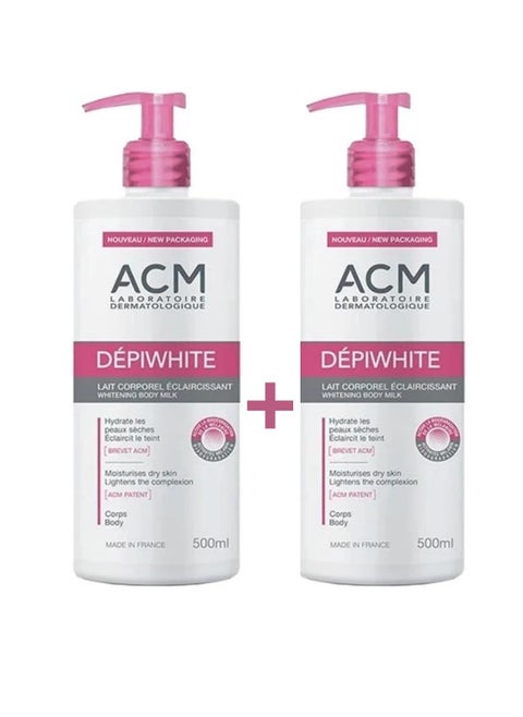 Depiwhite Milk Body Lotion 500ml - 2 Pieces
