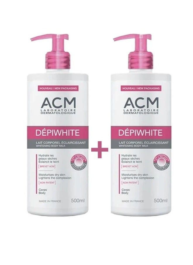 ACM Laboratoire dermatologique Depiwhite Milk Body Lotion 500ml - 2 Pieces 