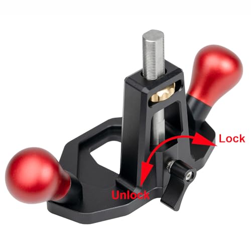 DDWT Router Plane Handheld Woodworking Tool Quick Adjust Depth with Depth Stop for Tuning Joinery Cutting Dados Grooves Mortise - Image 2