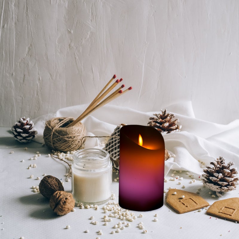 2pcs Candle Lamps Flameless Candles Battery Operated Candles with - Image 4