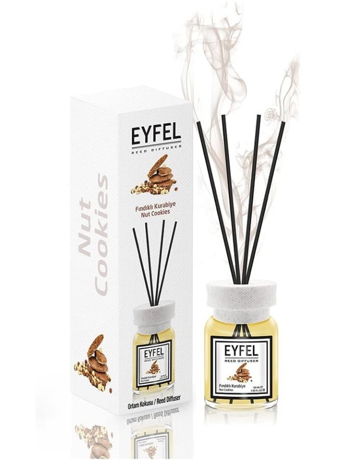 Reed Diffuser Nut Cookies Perfume Aroma Home Fragrance- 120Ml - Image 1