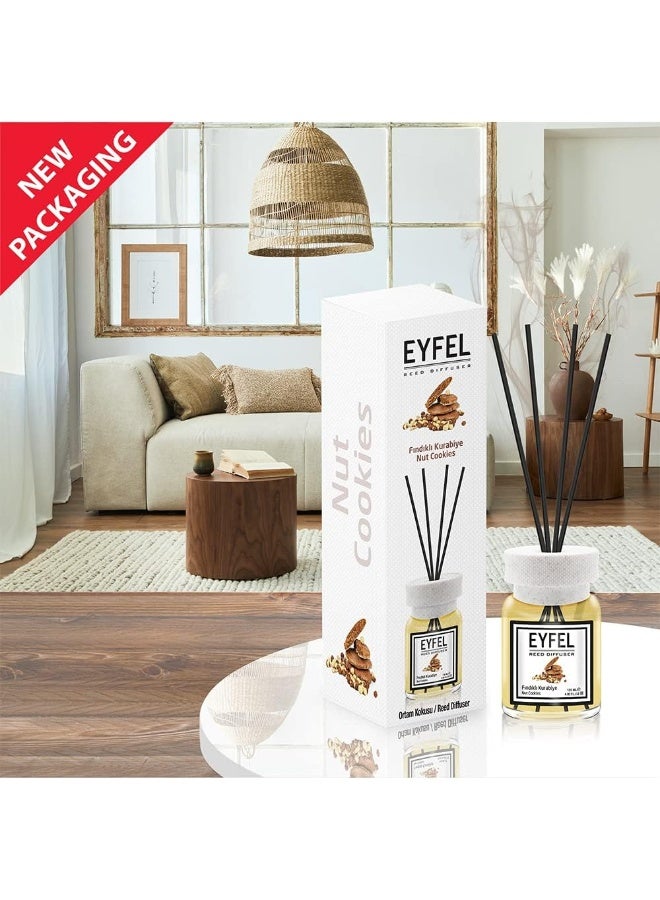 Reed Diffuser Nut Cookies Perfume Aroma Home Fragrance- 120Ml - Image 2
