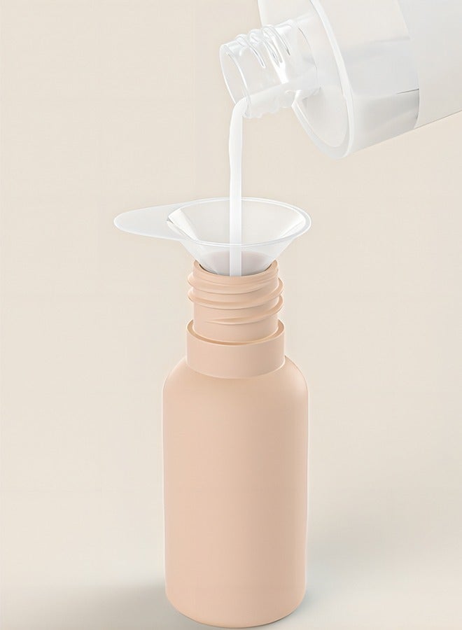 مجموعة زجاجات توزيع مستحضرات التجميل المحمولة للسفر، 60 مل، شامبو وجل استحمام وغسول أنبوبي، زجاجة علوية قابلة للطي لمستحضرات التجميل، معتمدة من إدارة أمن المواصلات الأمريكية، مجموعة حاويات سفر مضادة ل - Image 4