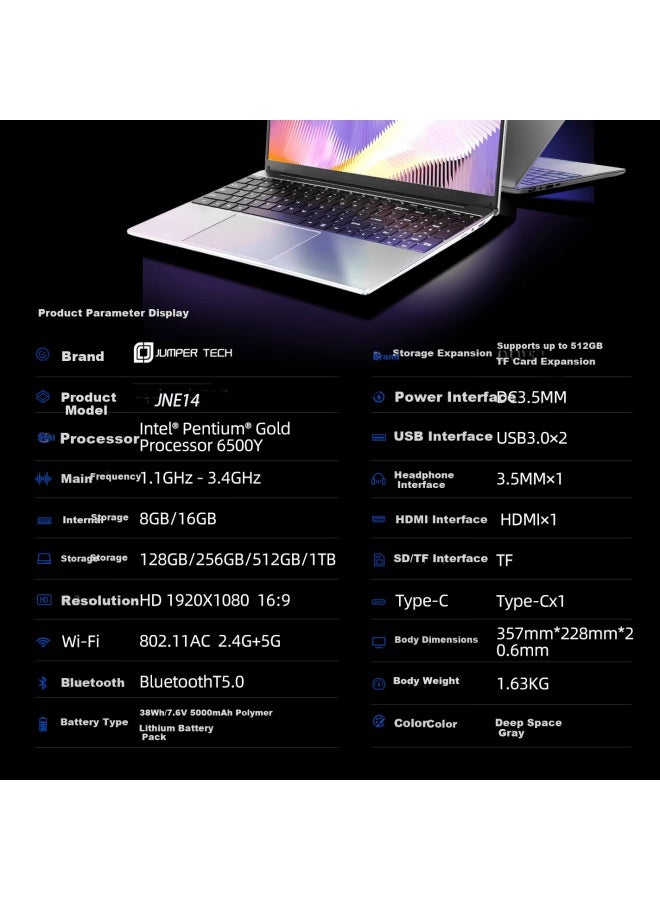 Jumper 15.6-inch Laptop New High-performance Lightweight Notebook Office Business Student Ranger 620 16512 - Image 1
