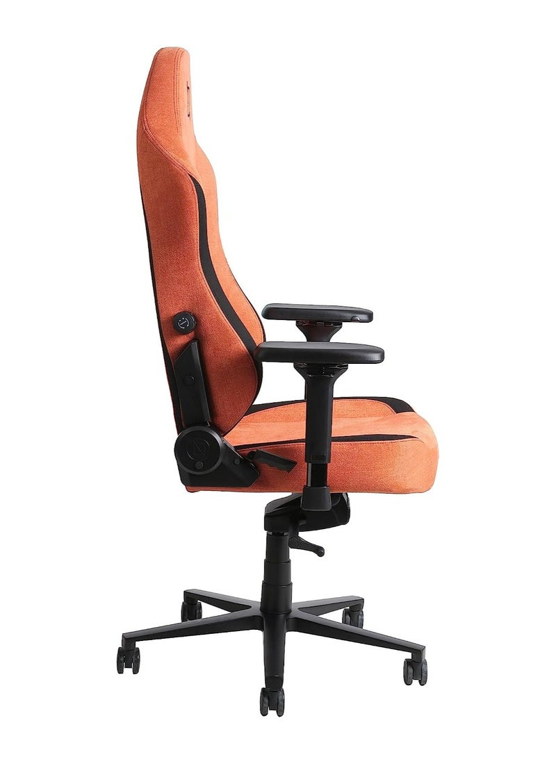 NAVODESK - APEX Chair Premium Ergonomic Soft Fabric Gaming Chair with Memory Foam Pillows Magnetic Headrest and Integrated Lumbar Support By Navodesk Coral Red - Image 1
