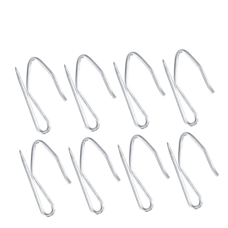 100 Pcs Heavy Duty Curved Metal Hooks For Window Door And Shower Curtains Rust Resistant Easy Install - Image 2