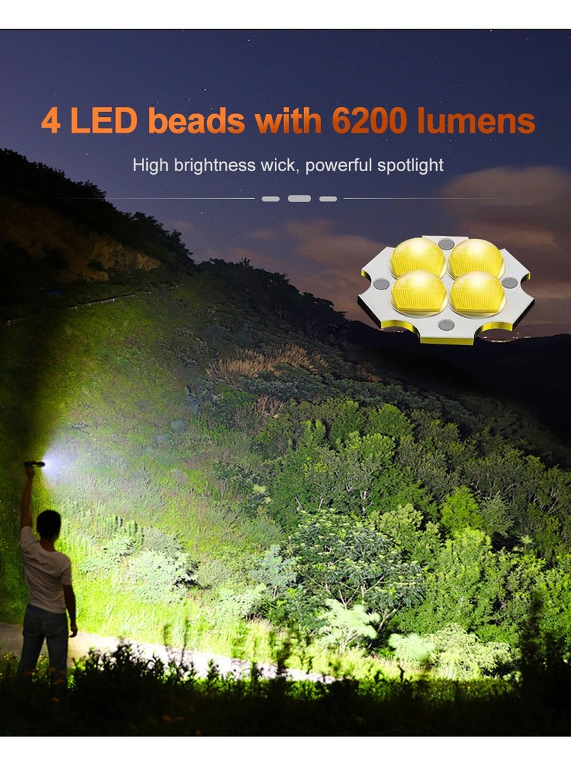 Compact Magnetic Rechargeable LED Flashlight Black - Image 3