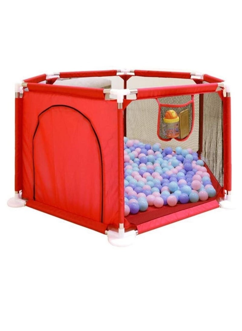 DubaiGallery Baby Playpen, Large Baby Playard, Playpen for Babies with Gate Indoor & Outdoor Kids Activity Center, Sturdy Safety Play Yard with Soft Breathable Mesh  - Image 1