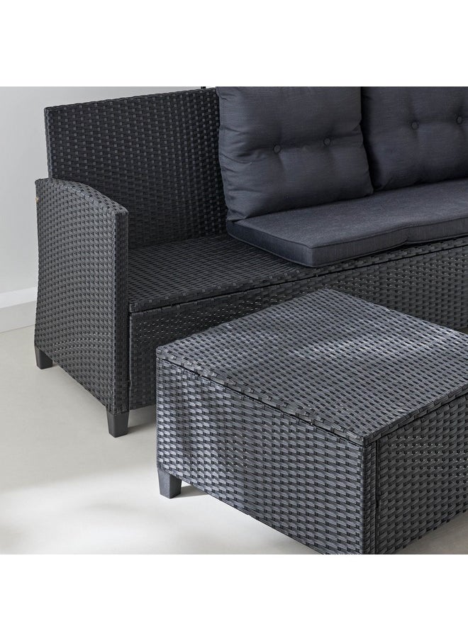 Home Box - Enzo 3-Piece Outdoor Corner and Coffee Table Set with Cushions 67 x 76 x 176 cm - Image 1