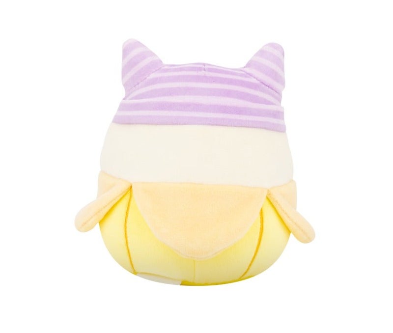 Squishmallows Little Plush Junie Yellow Banana Plush Toy with Purple Striped Cat Beanie â€“ 13 cm Soft Collectible Stuffed Animal - Image 4