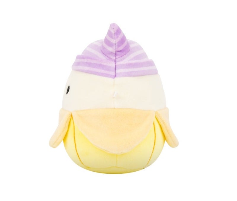 Squishmallows Little Plush Junie Yellow Banana Plush Toy with Purple Striped Cat Beanie â€“ 13 cm Soft Collectible Stuffed Animal - Image 5