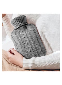 HOFEESEA Hot Water Bottle with Knitted Cover 2L Hot Water Bag for Hot and Cold Compress Hand Feet Warmer Ideal for Menstrual Cramps Neck and Shoulder Pain Relief  - Image 5