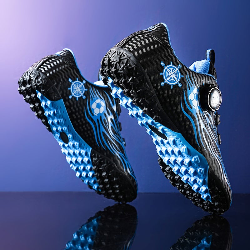 Children'S Football Shoes Boys Spring Primary School Students Broken Spike Shoes 8 Years Old 9 Boys Rotating Button Training Shoes - Image 3