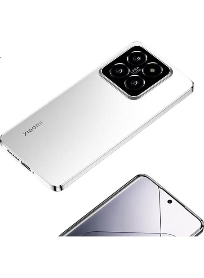 Neyaa Nai Xiao Ya (Neyaa) Case For Xiaomi 14 Pro, Xiaomi 14 Pro Protective Cover, Transparent Full Coverage Ultra-Thin Airbag Shockproof Fashionable Electroplated Simple Soft Case For Men And Women, Fully Transparent - Image 3