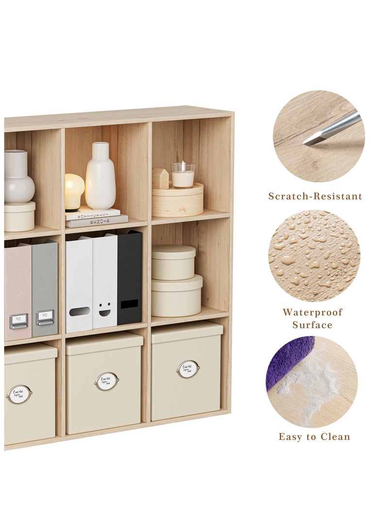Chogori Wooden Cube Storage Organizer with Closed Back Panel, 11in Cube Shelf Opening, Bookshelf, Display Shelf,Closet Cabinet for Home and Office - Image 4