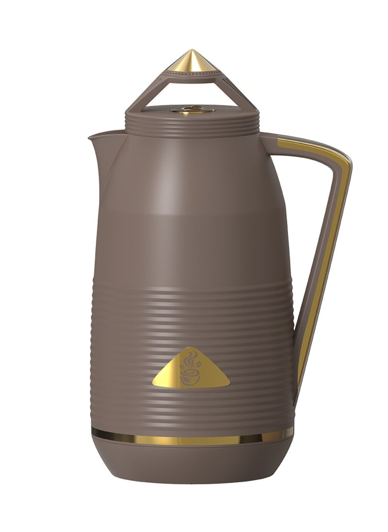 Home Maker - 1.0L Luxury Vacuum Flask - Deep Chestnut | Coffee & Tea Thermos - Image 1