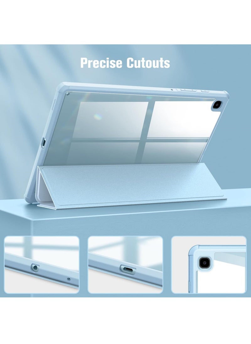 Rock Pow - Hybrid Slim Case for Samsung Galaxy Tab S6 Lite 10.4 Inch 2024/2022/2020 with S Pen Holder Shockproof Cover with Clear Transparent Back Shell - Image 1