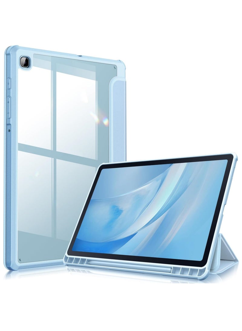 Rock Pow - Hybrid Slim Case for Samsung Galaxy Tab S6 Lite 10.4 Inch 2024/2022/2020 with S Pen Holder Shockproof Cover with Clear Transparent Back Shell - Image 1