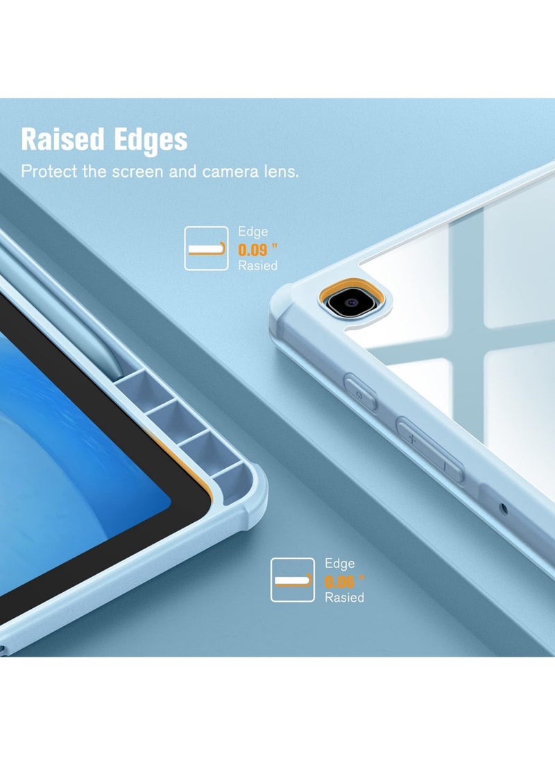 Rock Pow - Hybrid Slim Case for Samsung Galaxy Tab S6 Lite 10.4 Inch 2024/2022/2020 with S Pen Holder Shockproof Cover with Clear Transparent Back Shell - Image 1