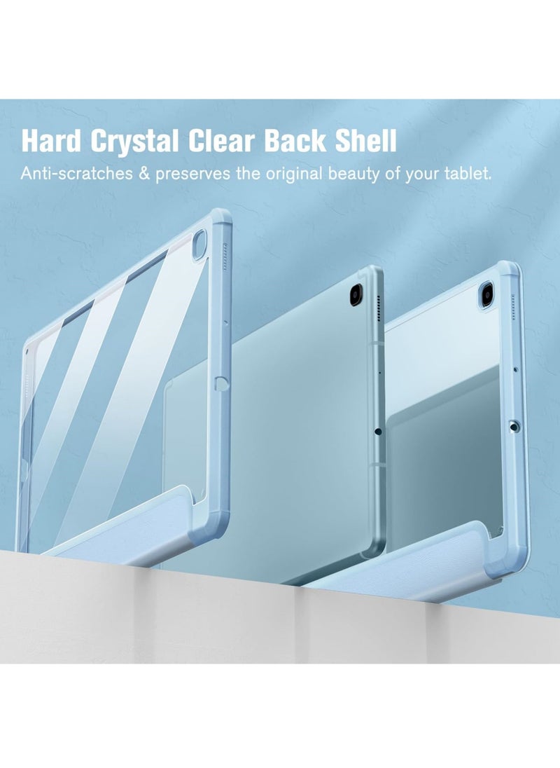 Rock Pow - Hybrid Slim Case for Samsung Galaxy Tab S6 Lite 10.4 Inch 2024/2022/2020 with S Pen Holder Shockproof Cover with Clear Transparent Back Shell - Image 1