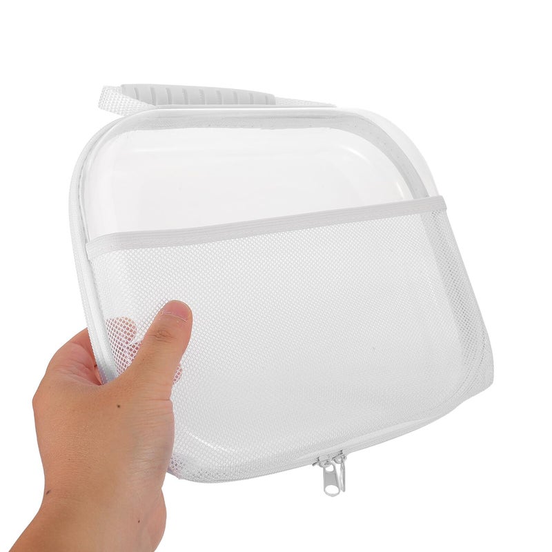 White Hard Shell Travel Makeup Bag Cosmetic Organizer Storage Box Set 25x20x5cm - Image 5