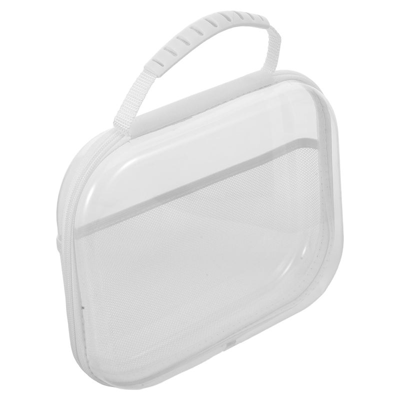 White Hard Shell Travel Makeup Bag Cosmetic Organizer Storage Box Set 25x20x5cm - Image 2